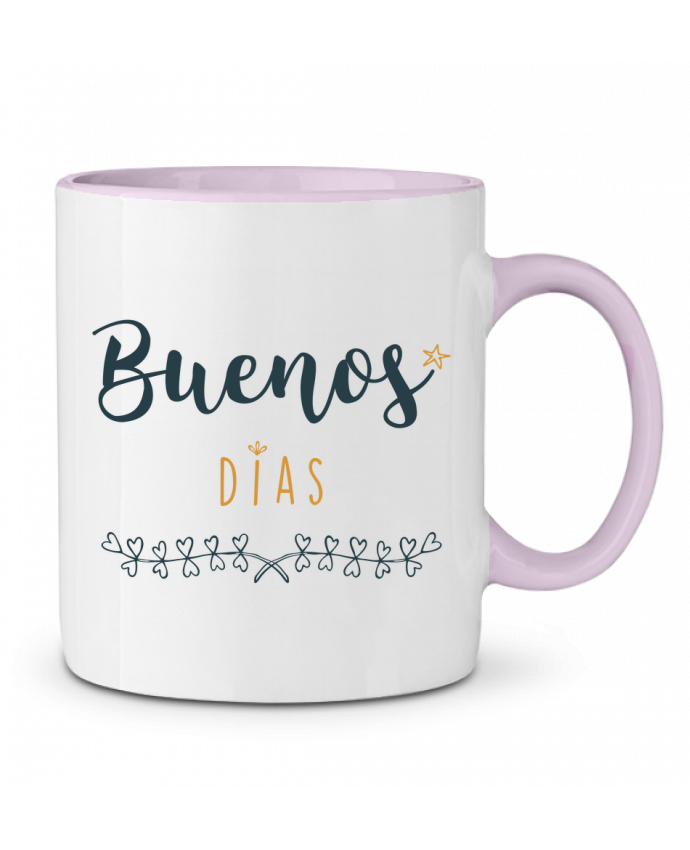 Taza Cerámica Bicolor Buenos Dias Tunetoo 